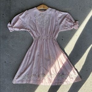 Elegant Pink Kids Casual Dress